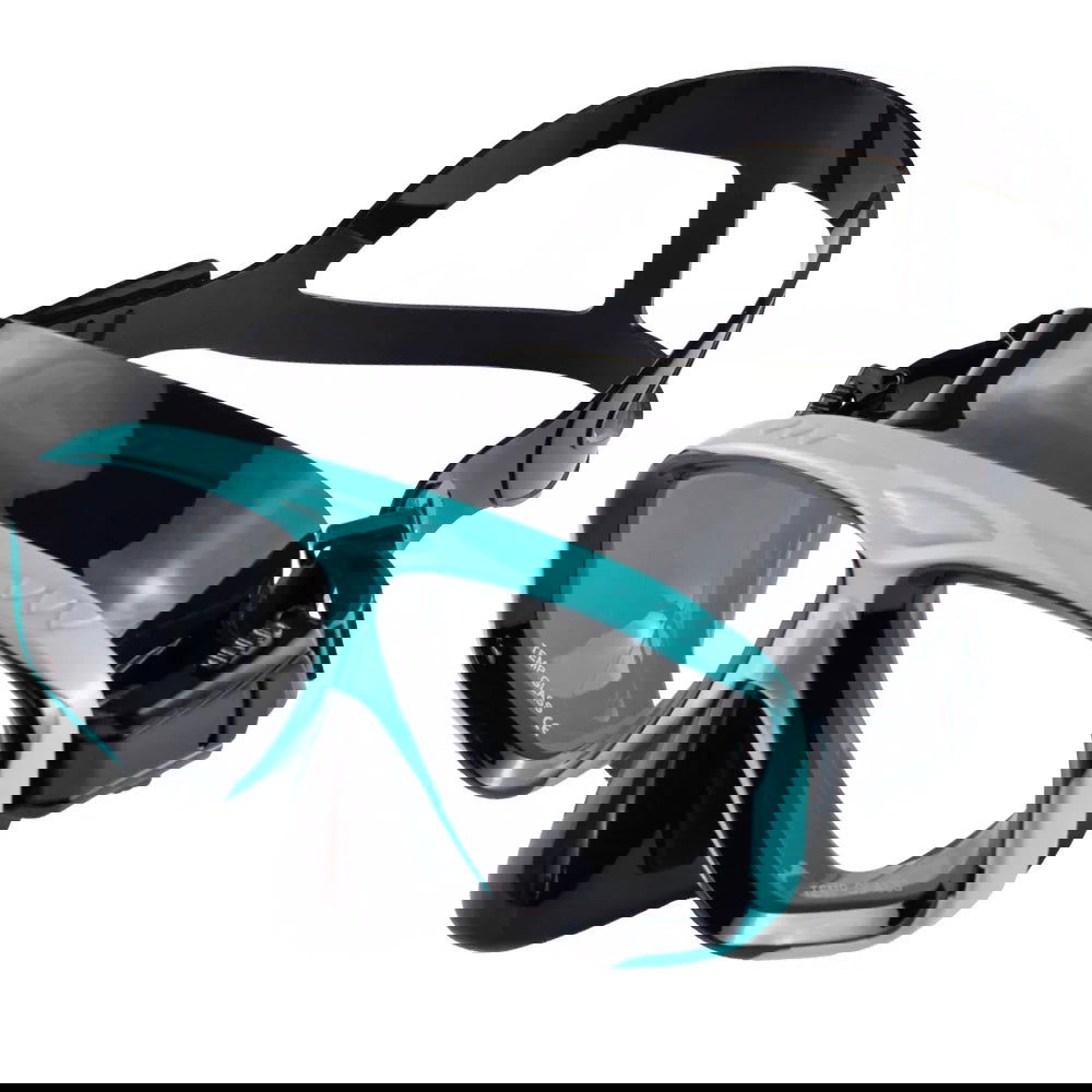 Snorkel Mask Swimming Goggles Scuba Diving Silicone Skirt Tempered Glass Len Wide View Training With Nose Cover Adjustable Strap - Slobuy