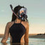 Snorkeling Mask Double Tube Silicone Full Dry Diving Mask Adult Swimming Mask Diving Goggles Self Contained Underwater Breathing - Slobuy