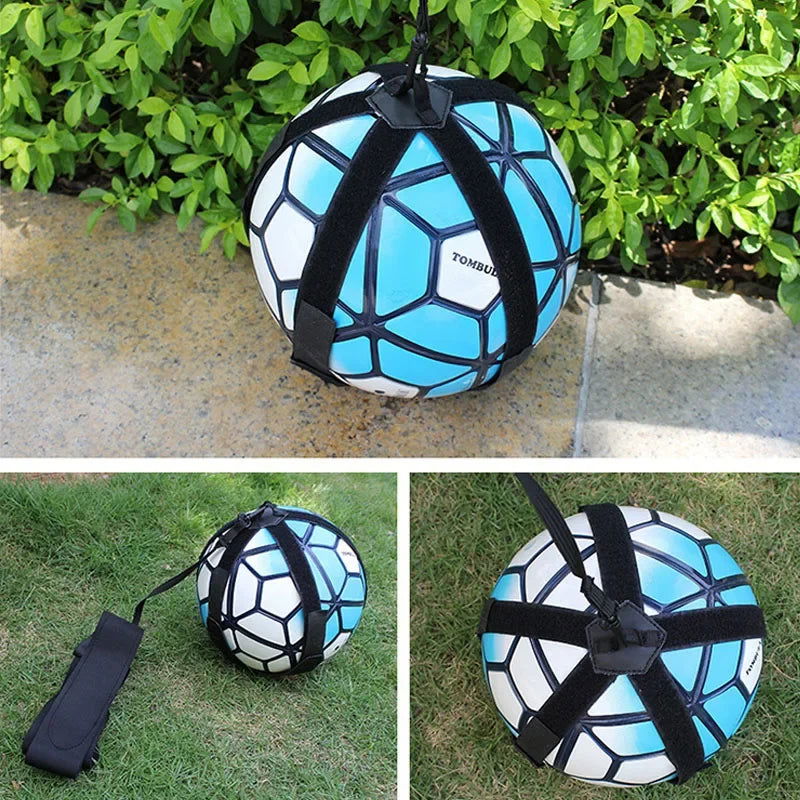 Soccer Ball Juggle Bag Children Auxiliary Circling Belt Kick Solo Soccer Trainer Football Kick Kids Football Training Equipment - Slobuy