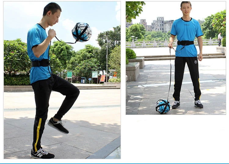 Soccer Ball Juggle Bags Children Auxiliary Circling Belt Kids Football Training Equipment Kick Solo Soccer Trainer Football Kick - Slobuy