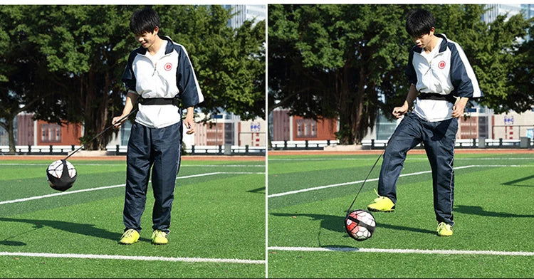 Soccer Ball Juggle Bags Children Auxiliary Circling Belt Kids Football Training Equipment Kick Solo Soccer Trainer Football Kick - Slobuy