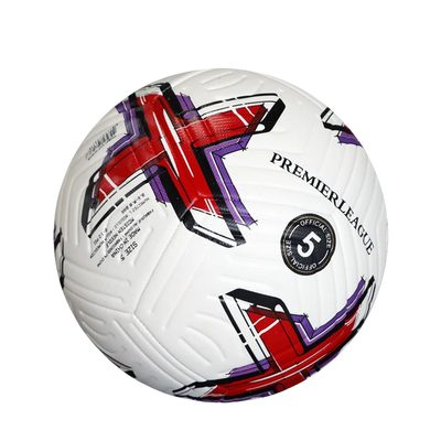 Soccer Ball Official Size 5 Three Layer Wear Rsistant Durable Soft PU Leather Seamless Football Team Match Group Train Game Play - Slobuy