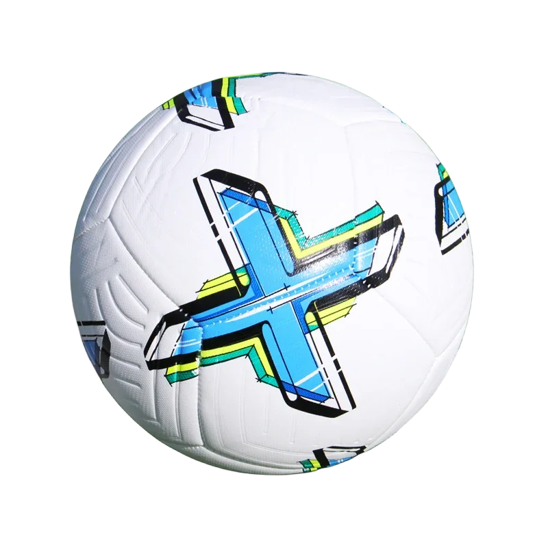 Soccer Ball Official Size 5 Three Layer Wear Rsistant Durable Soft PU Leather Seamless Football Team Match Group Train Game Play - Slobuy