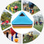 Soccer Logo Plate Field Marking 18*4.5cm Equipment PE Triangle Hole Design Wear-resistant Team Sports Football Equipment - Slobuy