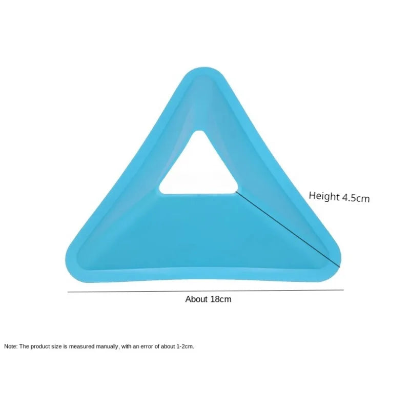 Soccer Logo Plate Field Marking 18*4.5cm Equipment PE Triangle Hole Design Wear-resistant Team Sports Football Equipment - Slobuy