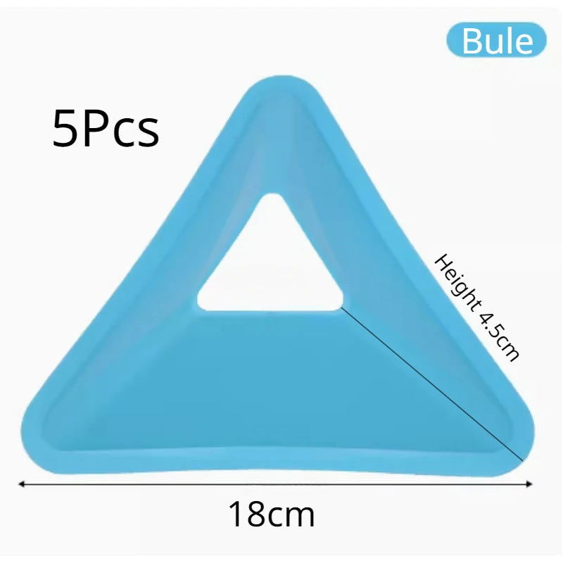 Soccer Logo Plate Field Marking 18*4.5cm Equipment PE Triangle Hole Design Wear-resistant Team Sports Football Equipment - Slobuy