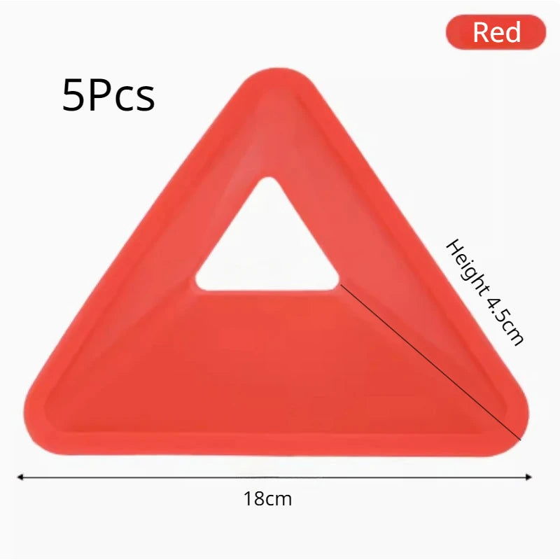 Soccer Logo Plate Field Marking 18*4.5cm Equipment PE Triangle Hole Design Wear-resistant Team Sports Football Equipment - Slobuy