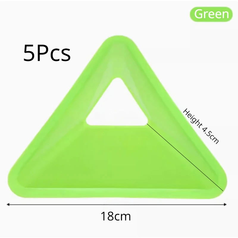 Soccer Logo Plate Field Marking 18*4.5cm Equipment PE Triangle Hole Design Wear-resistant Team Sports Football Equipment - Slobuy