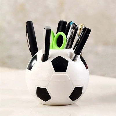 Soccer Shape Tool Home Decoration Student Gifts Supplies Pen Pencil Holder Football Shape Toothbrush Holder Desktop Rack Table - Slobuy