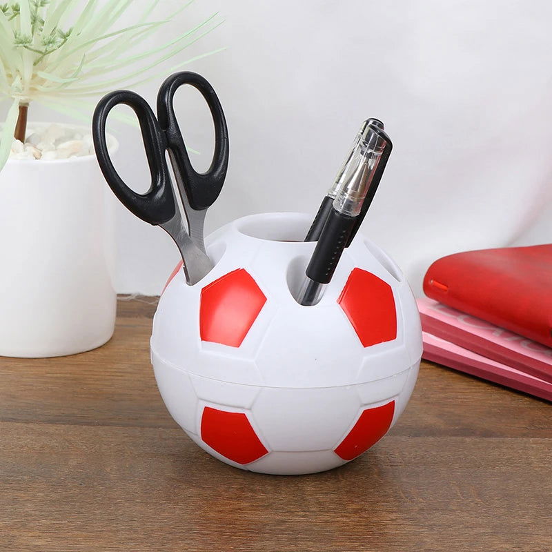 Soccer Shape Tool Home Decoration Student Gifts Supplies Pen Pencil Holder Football Shape Toothbrush Holder Desktop Rack Table - Slobuy