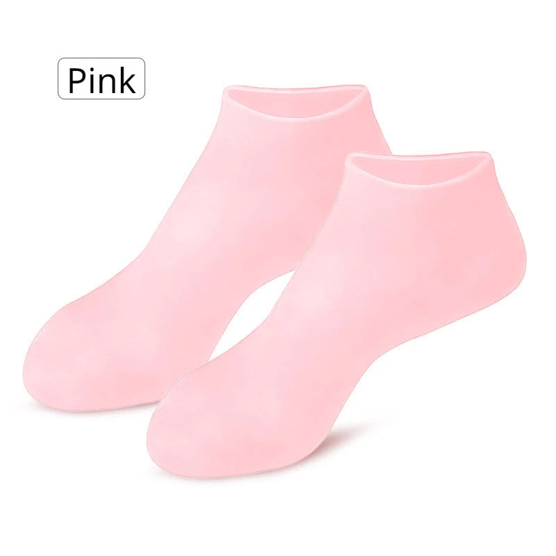Socks Exfoliating Moisturizing Anti Dry Cracked Plantar Protection Socks Exfoliating Silicone Socks Foot Skin Care Elastic Socks - Slobuy