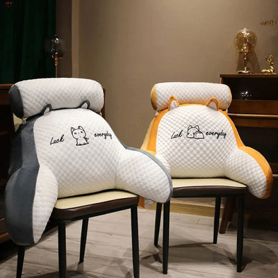 Sofa fluffy cushion Luncheon pillow Triangle reading cushion Bedside soft large backrest lumbar cushion Office chair cushion - Slobuy