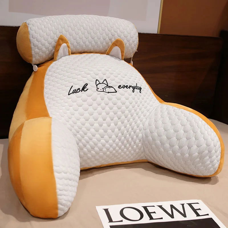Sofa fluffy cushion Luncheon pillow Triangle reading cushion Bedside soft large backrest lumbar cushion Office chair cushion - Slobuy