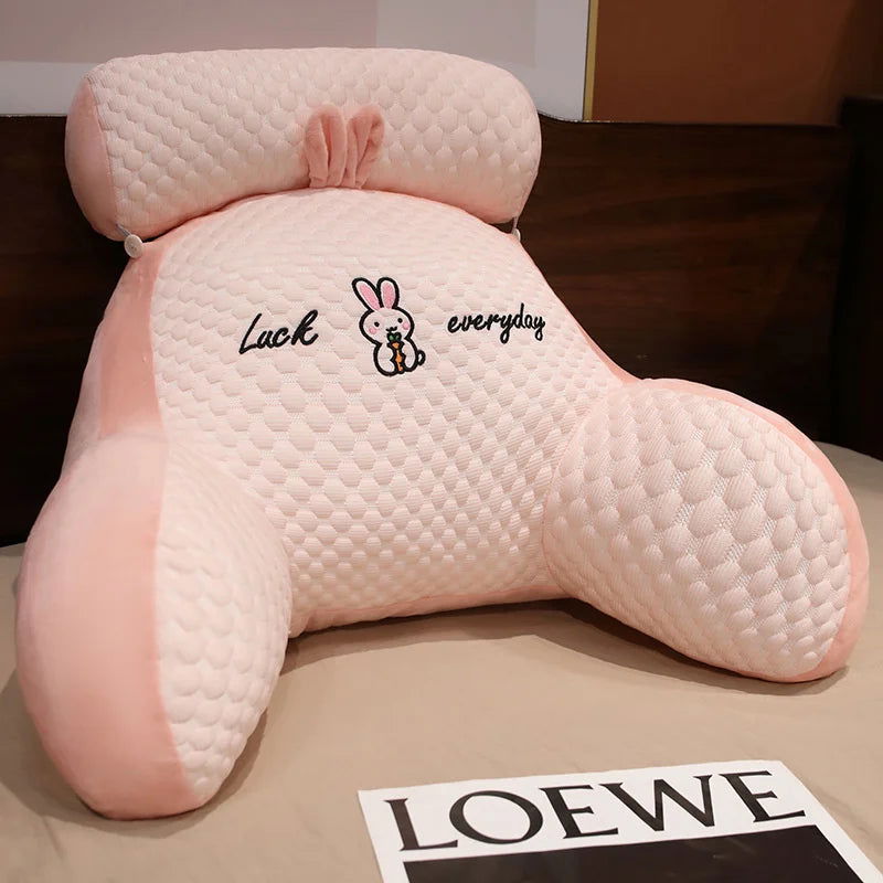 Sofa fluffy cushion Luncheon pillow Triangle reading cushion Bedside soft large backrest lumbar cushion Office chair cushion - Slobuy