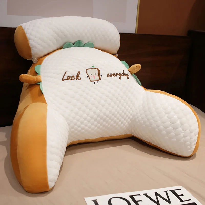 Sofa fluffy cushion Luncheon pillow Triangle reading cushion Bedside soft large backrest lumbar cushion Office chair cushion - Slobuy