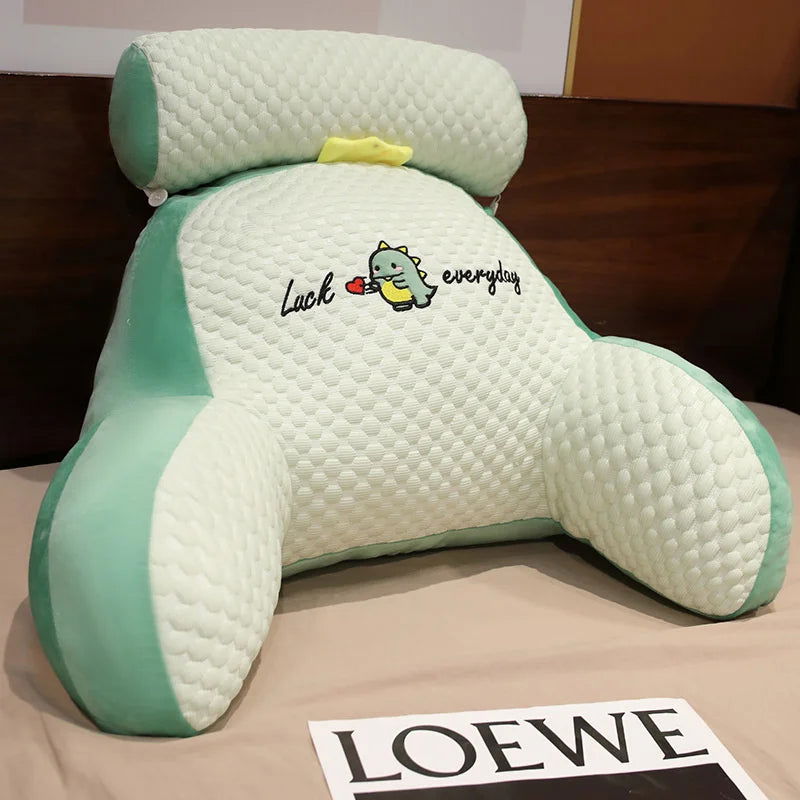 Sofa fluffy cushion Luncheon pillow Triangle reading cushion Bedside soft large backrest lumbar cushion Office chair cushion - Slobuy