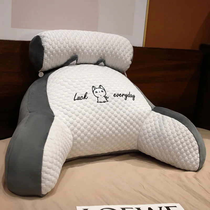 Sofa fluffy cushion Luncheon pillow Triangle reading cushion Bedside soft large backrest lumbar cushion Office chair cushion - Slobuy