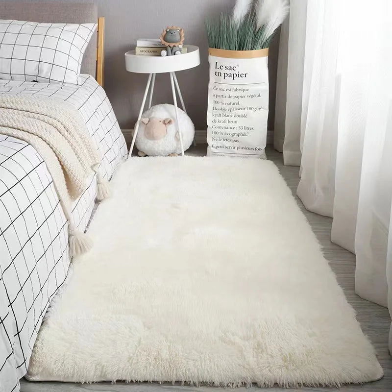 Soft Area Rugs For Bedroom Fluffy, Non-slip Tie-Dyed Fuzzy Shag Plush Soft Shaggy Bedside Rug, Tie-Dyed Living Room Carpet - Slobuy