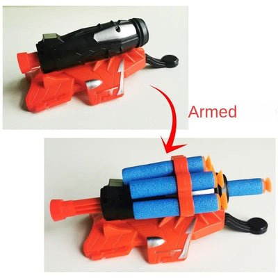 Soft Bullets Launcher Spray Wrist With Gloves Launching Soft Bomb Toy Gun Outdoor Games Toys - Slobuy