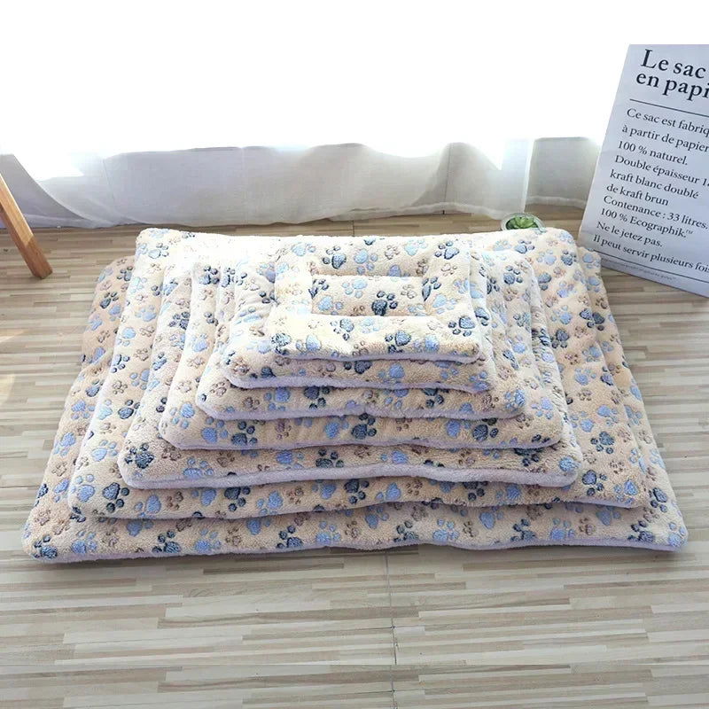 Soft Cat Bed Mats Short Plush Pet Sleeping Bed Mats for Cats Small Dogs Cute Pet Pad Blanket Warm Kitten Cushion Cat Accessories - Slobuy