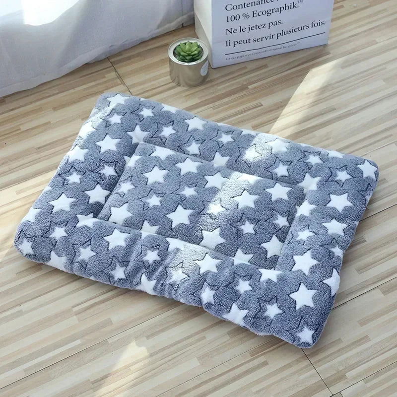 Soft Cat Bed Mats Short Plush Pet Sleeping Bed Mats for Cats Small Dogs Cute Pet Pad Blanket Warm Kitten Cushion Cat Accessories - Slobuy