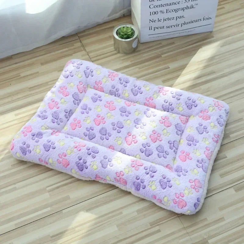 Soft Cat Bed Mats Short Plush Pet Sleeping Bed Mats for Cats Small Dogs Cute Pet Pad Blanket Warm Kitten Cushion Cat Accessories - Slobuy