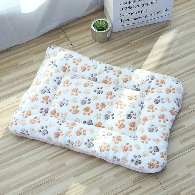 Soft Cat Bed Mats Short Plush Pet Sleeping Bed Mats for Cats Small Dogs Cute Pet Pad Blanket Warm Kitten Cushion Cat Accessories - Slobuy