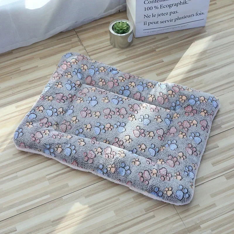 Soft Cat Bed Mats Short Plush Pet Sleeping Bed Mats for Cats Small Dogs Cute Pet Pad Blanket Warm Kitten Cushion Cat Accessories - Slobuy