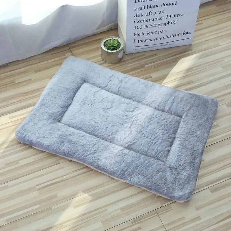 Soft Cat Bed Mats Short Plush Pet Sleeping Bed Mats for Cats Small Dogs Cute Pet Pad Blanket Warm Kitten Cushion Cat Accessories - Slobuy