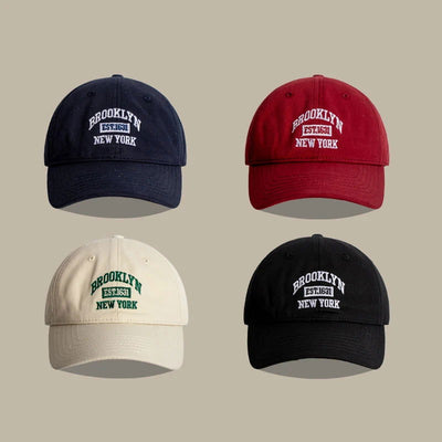 Soft Cotton Letter Embroidered Baseball Cap For Women Men Casual Outdoor Sports Curved Brim Visor Hats Unisex Hip Hop Dad Caps - Slobuy