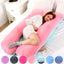 Soft Fleece Pregnant Pillow Gravida U Type Lumbar Pillow Multi Function Side Protect Cushion for Pregnancy Women Drop shipping - Slobuy