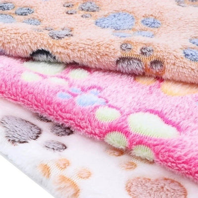 Soft Fluffy High Quality Pet Blanket Cute Cartoon Pattern Pet Mat Warm and Comfortable Blanket for Cat Dogs - Slobuy