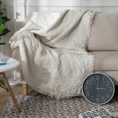 Soft Sofa Blanket Camping Picnic Mat Travel Throw Blankets with Tassel Knitted Summer Air Conditioning Towels Bed Plaid 담요 - Slobuy