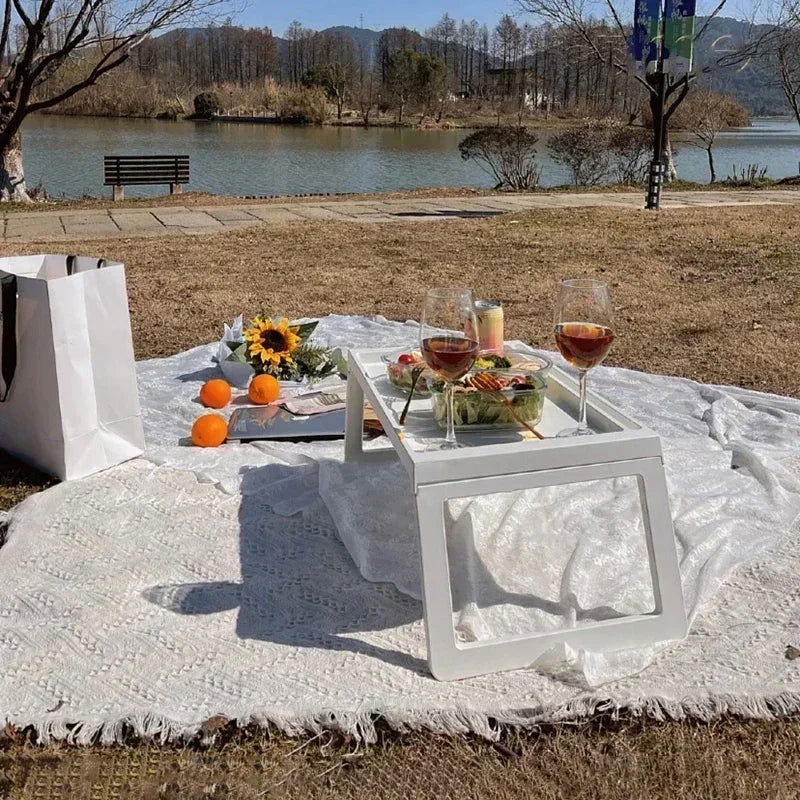 Soft Sofa Blanket Camping Picnic Mat Travel Throw Blankets with Tassel Knitted Summer Air Conditioning Towels Bed Plaid 담요 - Slobuy