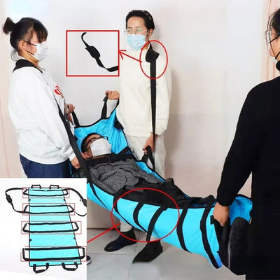 Soft Stretcher Patients Transfer Belt Positioning Bed Pad Lifting Sling Transport Mat for Elderly Disabled Turn Lift Moving Aid - Slobuy