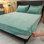 Soft Velvet Fitted Sheet with Elastic Bands Non Slip Adjustable Mattress Covers for Single Double King Queen Bed 160x200cm - Slobuy