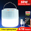 Solar LED Camping Light Waterproof Rechargeable Tent Lamp Portable Lanterns Outdoor Emergency Lights Market Energy Saving Bulb - Slobuy