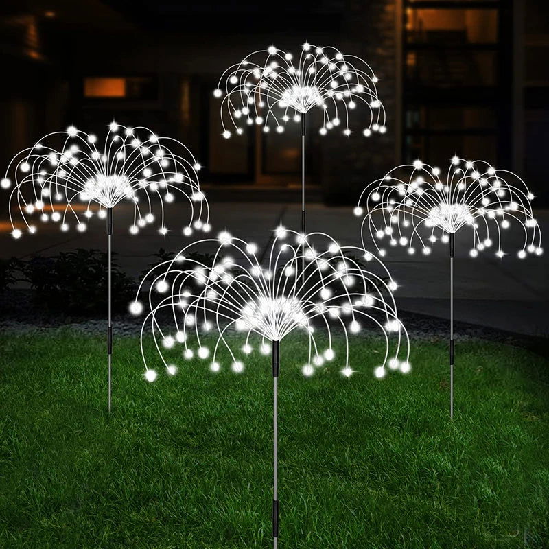 Solar LED Firework Fairy Lights Outdoor Waterproof Garden Decoration Lawn Pathway Solar Lamp - Slobuy