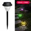 Solar Led Lawn Lamp Outdoor Waterproof RGB Warm Double Light Source Yard Villa Path Balcony Garden Decoration Lights - Slobuy