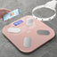Solar Power Body Fat Scale Smart Digital Scale with Tape Weighting Scale Bluetooth Connected Phone Analyzer Bathroom Accessories - Slobuy