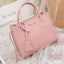 Solid Color Lychee Grain Ladies Handbags Single-shoulder Crossbody Handheld Triple-use Satchel Portable Leisure Bag - Slobuy