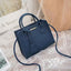 Solid Color Lychee Grain Ladies Handbags Single-shoulder Crossbody Handheld Triple-use Satchel Portable Leisure Bag - Slobuy