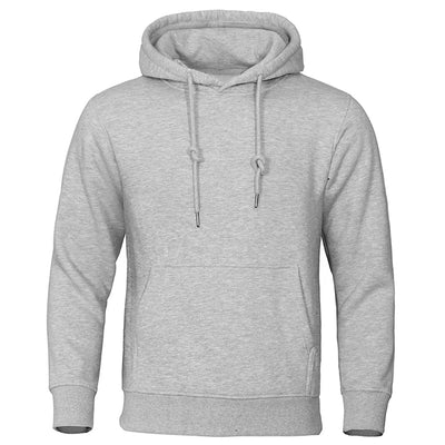 Solid Color Men Hoodies Fleece Warm Mens Sweatshirt Fashion Streetwear Casual Men's Loose Breathable Pullovers Brand Hoody - Slobuy
