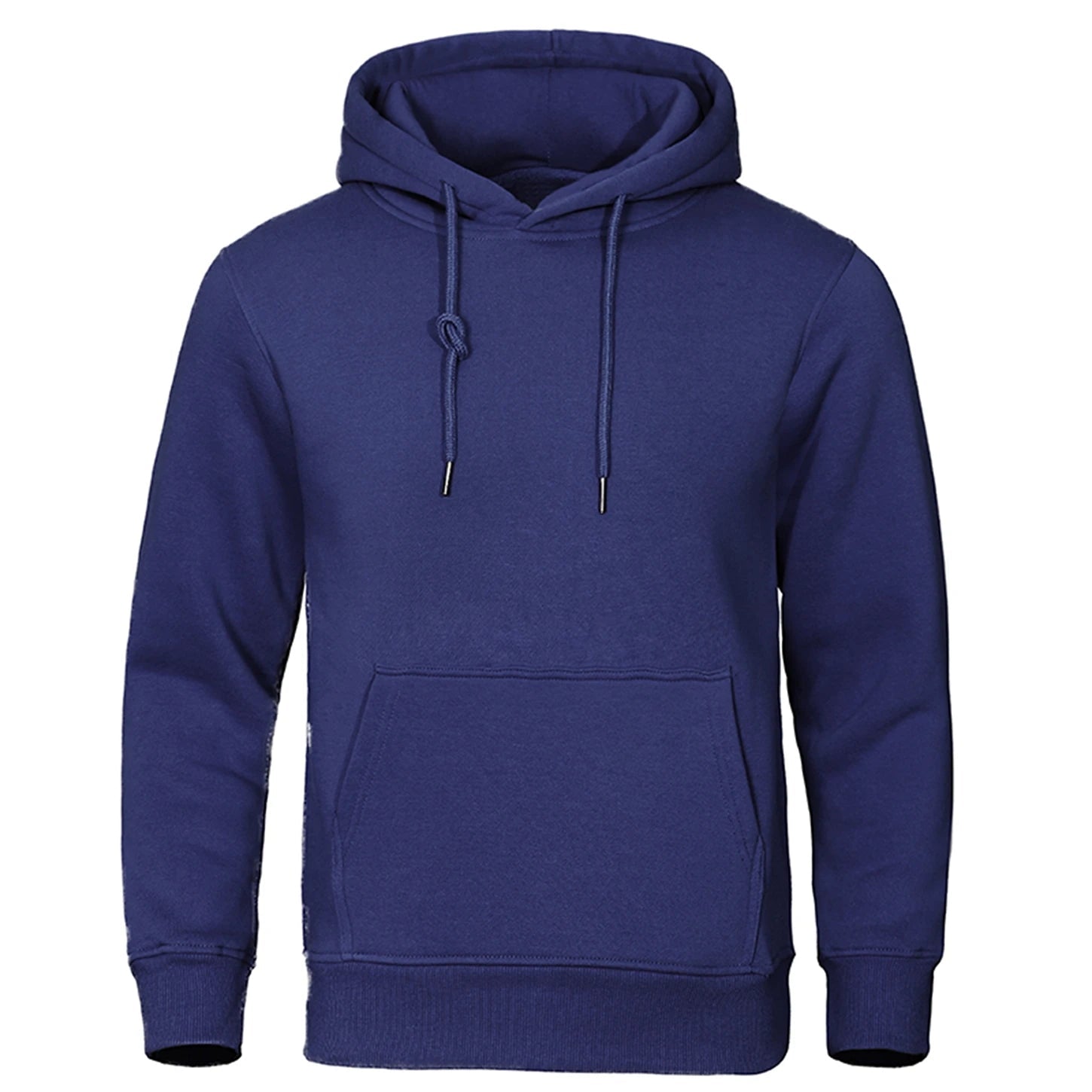 Solid Color Men Hoodies Fleece Warm Mens Sweatshirt Fashion Streetwear Casual Men's Loose Breathable Pullovers Brand Hoody - Slobuy