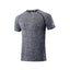 Solid Color Polyester T Shirts Men Clothing Gym Clothing Slim Fit Athletic Wear Camiseta Casual T-Shirt Running Ftness Tops Tees - Slobuy