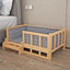 Solid Wood Dog Cat Kennel Smooth Polished Teddy Dogs Kennel  Luxury Durable Eco-Friendly Large Wooden Pet House Wooden Puppy Bed - Slobuy