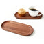Solid Wood Serving Tray Oval Tea Tray Decorative Wood Plate Fruit Tray Vegetable Platter Home Bread Dessert Cake Plate Tableware - Slobuy