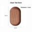 Solid Wood Serving Tray Oval Tea Tray Decorative Wood Plate Fruit Tray Vegetable Platter Home Bread Dessert Cake Plate Tableware - Slobuy