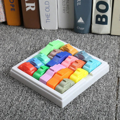 Space Rush Traffic Logic Game Educational Puzzle Car Board Games IQ Cars Escape Gridlock Parking Lot For Kids Teen（random color） - Slobuy