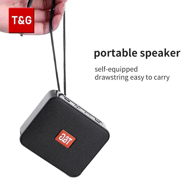 Speaker TG166 Portable Mini Wireless Bluetooth Soundbar Subwoofer Outdoor Indoor Loudspeaker Support TF Card FM Radio Waterproof - Slobuy